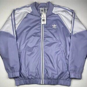 adidas Originals Mens Summer Superstar Track Jacket Purple HC2097 Size Large NWT
